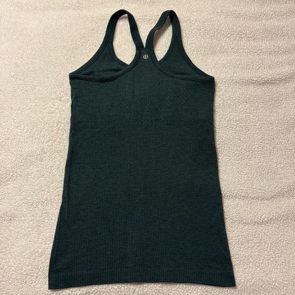 Lululemon Green Ebb To Street Tank Top Ribbed Racerback - Picture 10 of 12